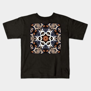 Orange Kaleidoscope Kids T-Shirt